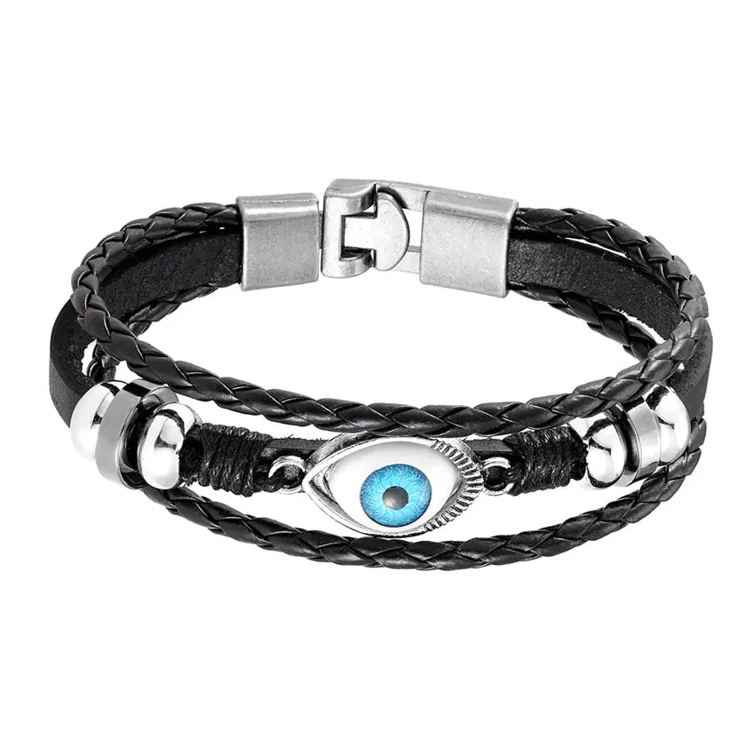 Multi-Layer Evil Eye Bracelet